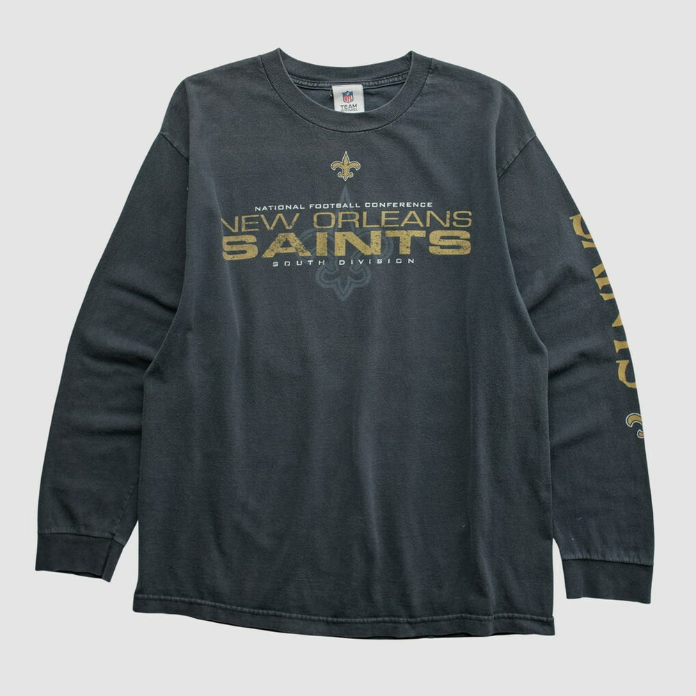 Fanatics New Orleans Saints NFL 2010s Long Sleeve T-shirt Black Vintage