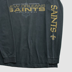 Fanatics New Orleans Saints NFL 2010s Long Sleeve T-shirt Black Vintage