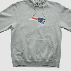 Fanatics New England Patriots Reebok 2000s Hooded Pullover Sweatshirt Heather Gray Vintage