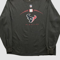 Fanatics Houston Texans Reebok 2000s Long Sleeve T-shirt Black Vintage