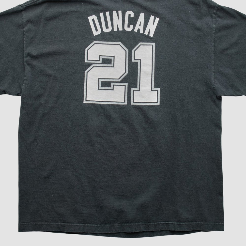 San Antonio Spurs NBA 2000s T-shirt Black Vintage | Vintage Near Me