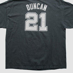 San Antonio Spurs NBA 2000s T-shirt Black Vintage | Vintage Near Me