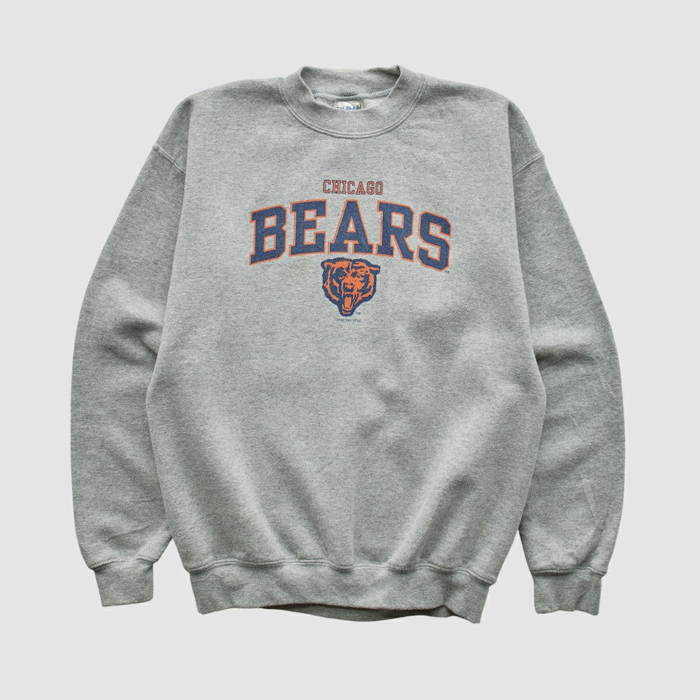 Fanatics Chicago Bears Gildan 1999 Pullover Sweatshirt Heather Gray Yth L Real Vintage