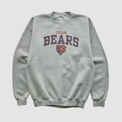 Fanatics Chicago Bears Gildan 1999 Pullover Sweatshirt Heather Gray Yth L Real Vintage
