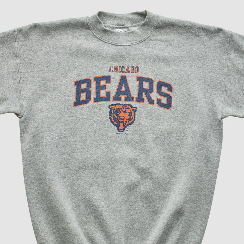 Fanatics Chicago Bears Gildan 1999 Pullover Sweatshirt Heather Gray Yth L Real Vintage