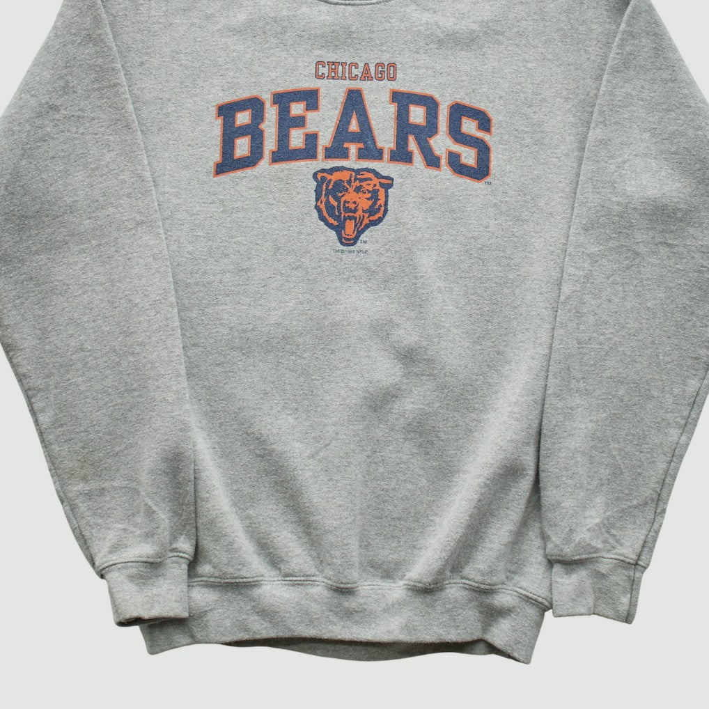 Fanatics Chicago Bears Gildan 1999 Pullover Sweatshirt Heather Gray Yth L Real Vintage