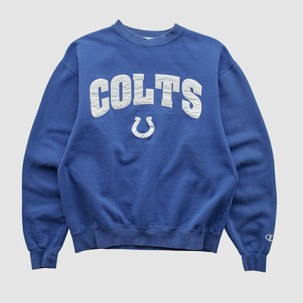 Fanatics Indianapolis Colts Champion 2000s Pullover Sweatshirt Blue Vintage