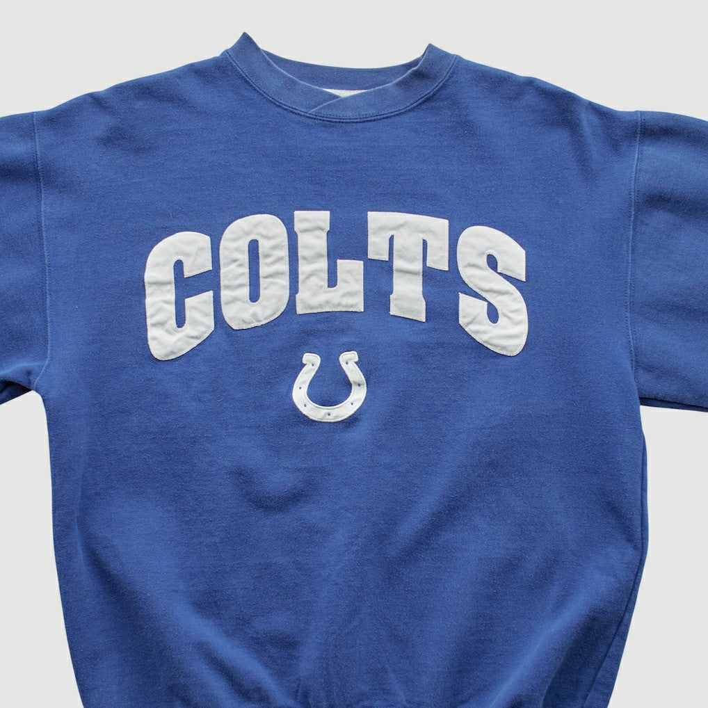 Fanatics Indianapolis Colts Champion 2000s Pullover Sweatshirt Blue Vintage