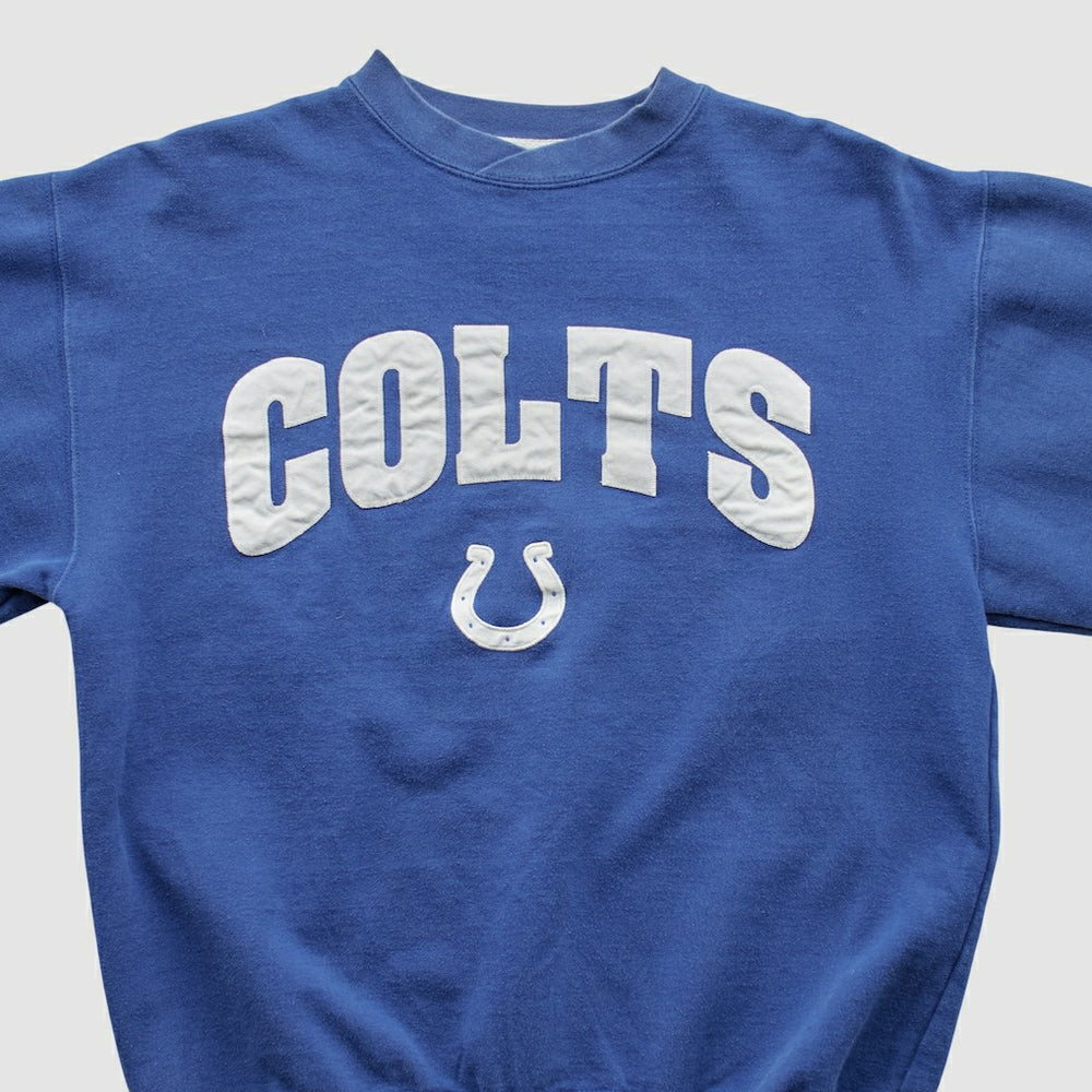 Fanatics Indianapolis Colts Champion 2000s Pullover Sweatshirt Blue Vintage