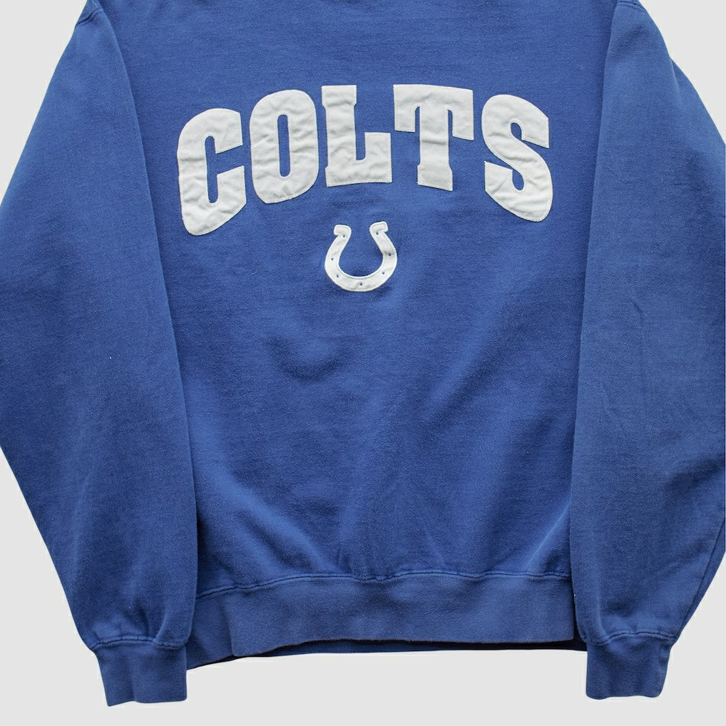 Fanatics Indianapolis Colts Champion 2000s Pullover Sweatshirt Blue Vintage