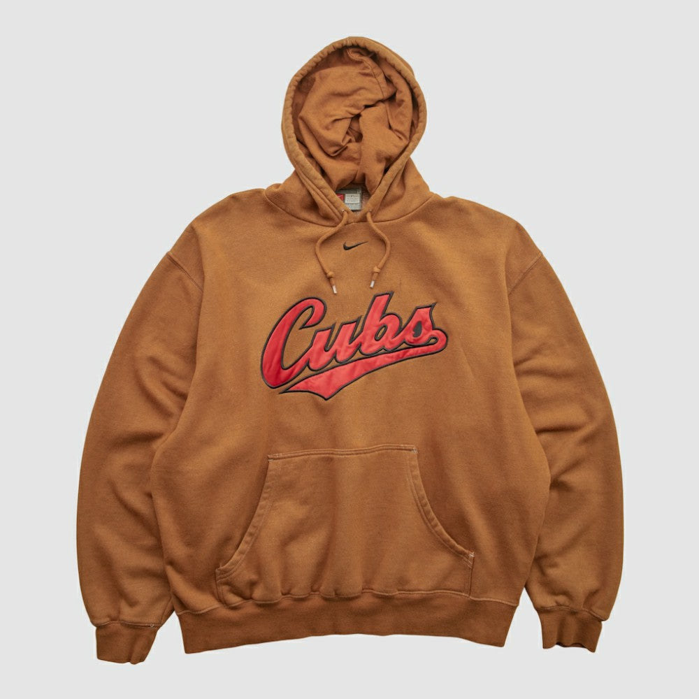 Chicago Cubs Nike 2000s Hooded Pullover Sweatshirt - Clay - Vintage - Nike Discount