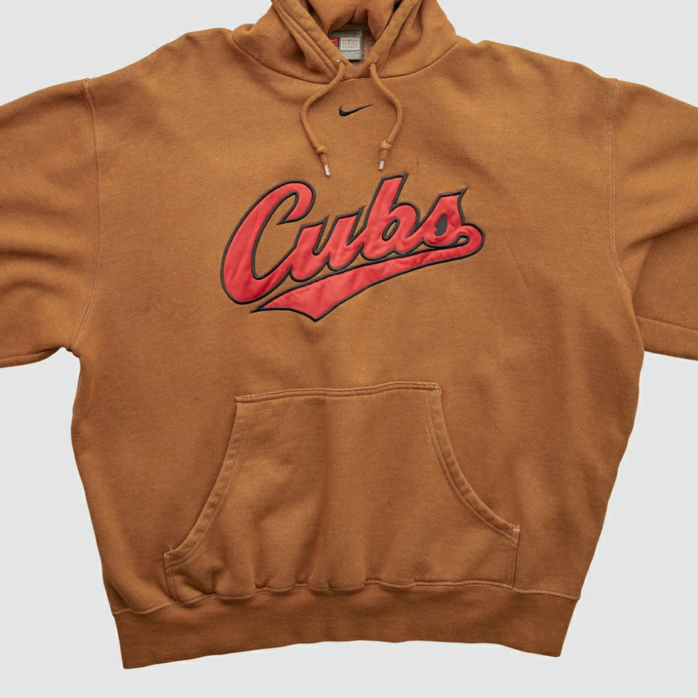 Chicago Cubs Nike 2000s Hooded Pullover Sweatshirt - Clay - Vintage - Nike Discount