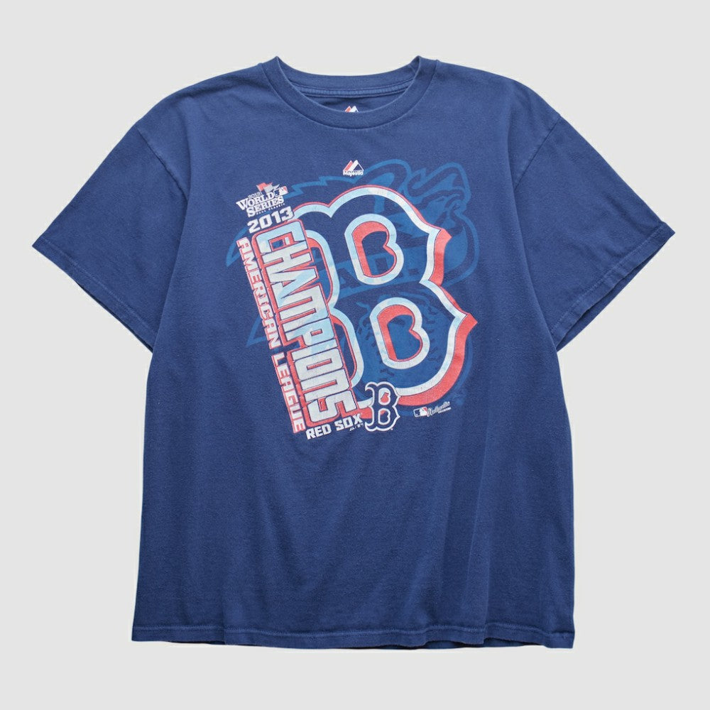 Boston Red Sox Majestic 2013 T-shirt - Navy - Vintage - Fanatics Discount