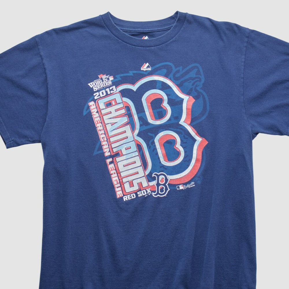 Boston Red Sox Majestic 2013 T-shirt - Navy - Vintage - Fanatics Discount