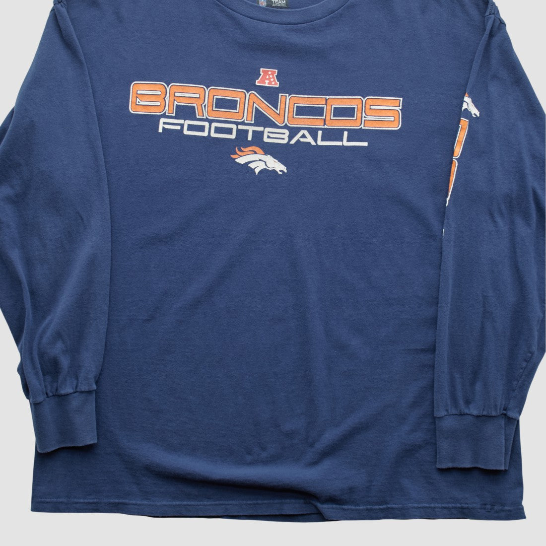 Fanatics Denver Broncos NFL 2010s Long Sleeve T-shirt Navy Vintage