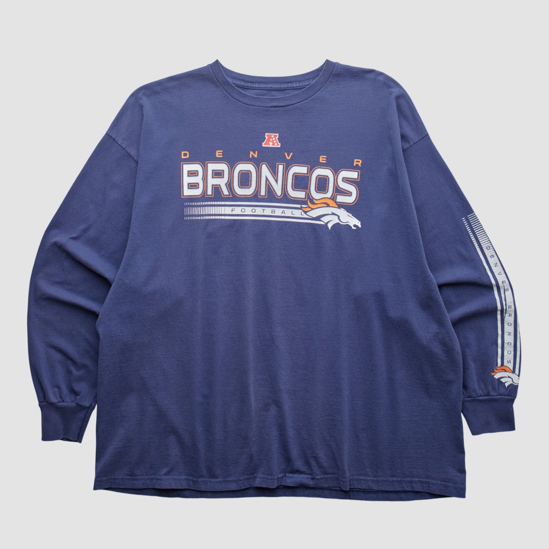 Fanatics Denver Broncos NFL 2000s Long Sleeve T-shirt Navy Vintage