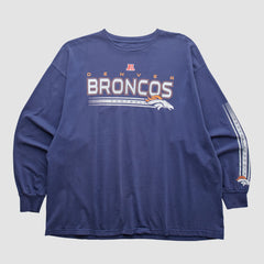 Fanatics Denver Broncos NFL 2000s Long Sleeve T-shirt Navy Vintage