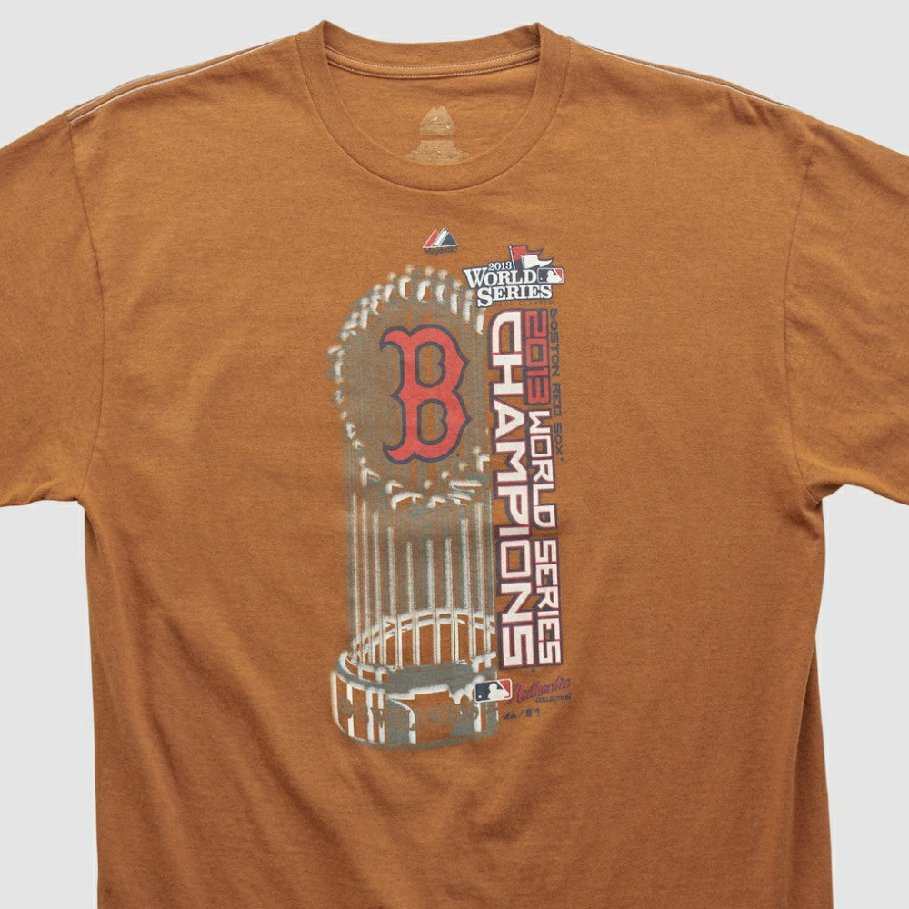 Boston Red Sox Majestic 2013 T-shirt - Clay - Vintage - Fanatics Online