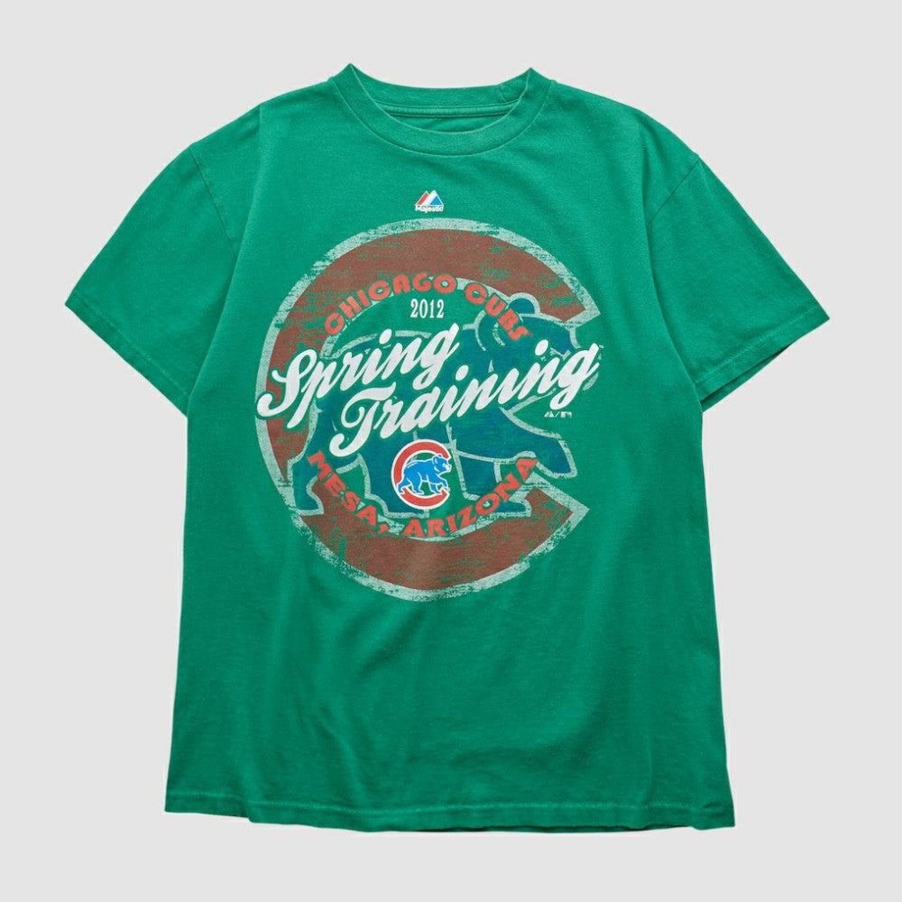 Chicago Cubs Majestic 2012 T-shirt - Green - Vintage - Fanatics Discount