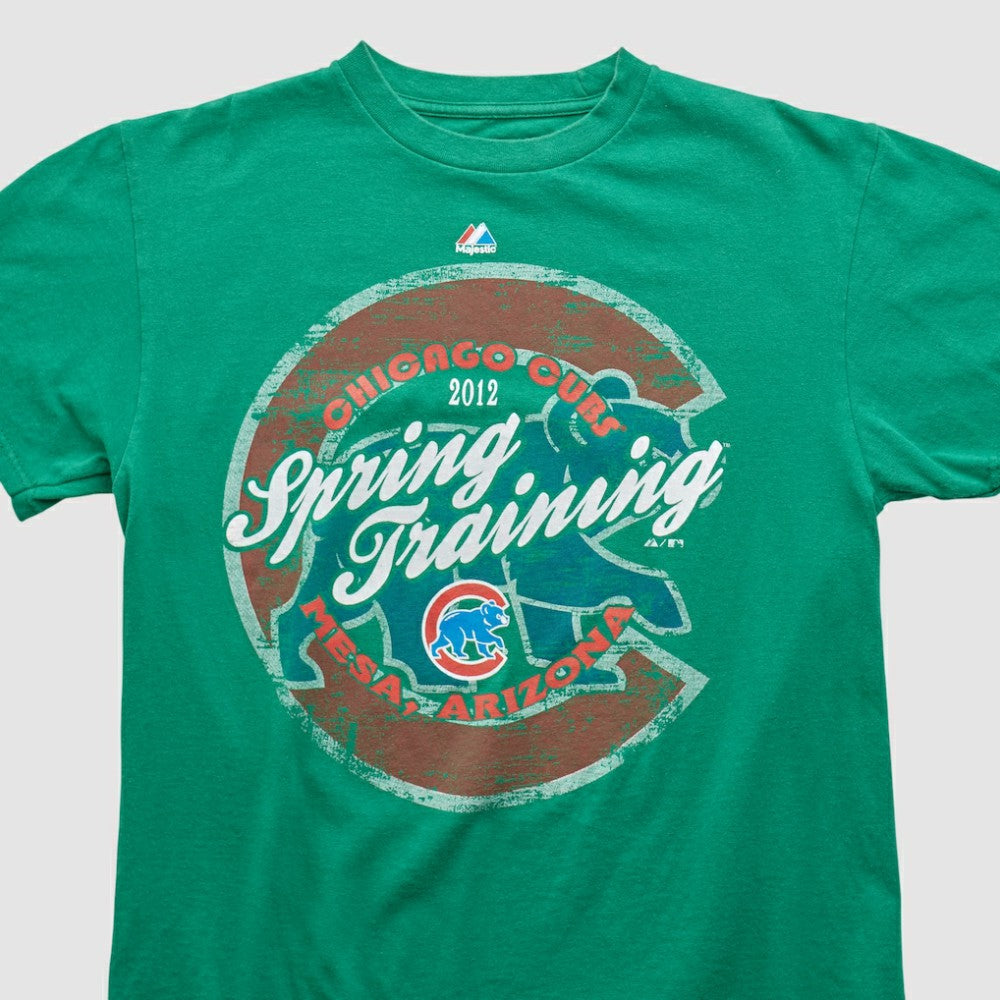 Chicago Cubs Majestic 2012 T-shirt - Green - Vintage - Fanatics Discount