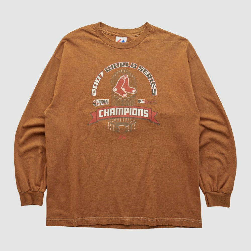 World Series Majestic 2007 Long Sleeve T-shirt - Clay - Vintage - Fanatics Lifestyle