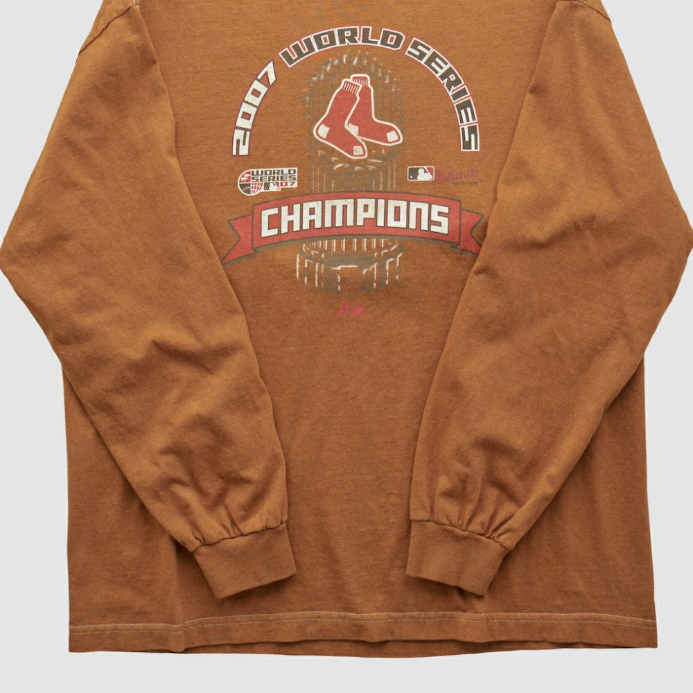 World Series Majestic 2007 Long Sleeve T-shirt - Clay - Vintage - Fanatics Lifestyle