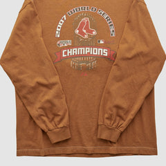 World Series Majestic 2007 Long Sleeve T-shirt - Clay - Vintage - Fanatics Lifestyle