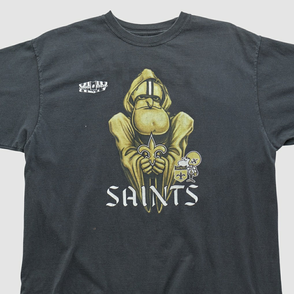 Fanatics New Orleans Saints Reebok 2010 T-shirt Black Vintage