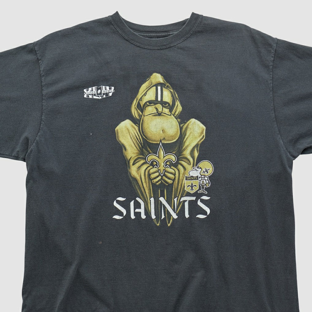 Fanatics New Orleans Saints Reebok 2010 T-shirt Black Vintage