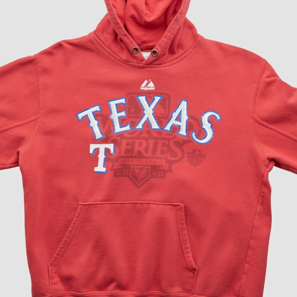 World Series Majestic 2010 Hooded Pullover Sweatshirt - Red - Vintage - Fanatics on Sale