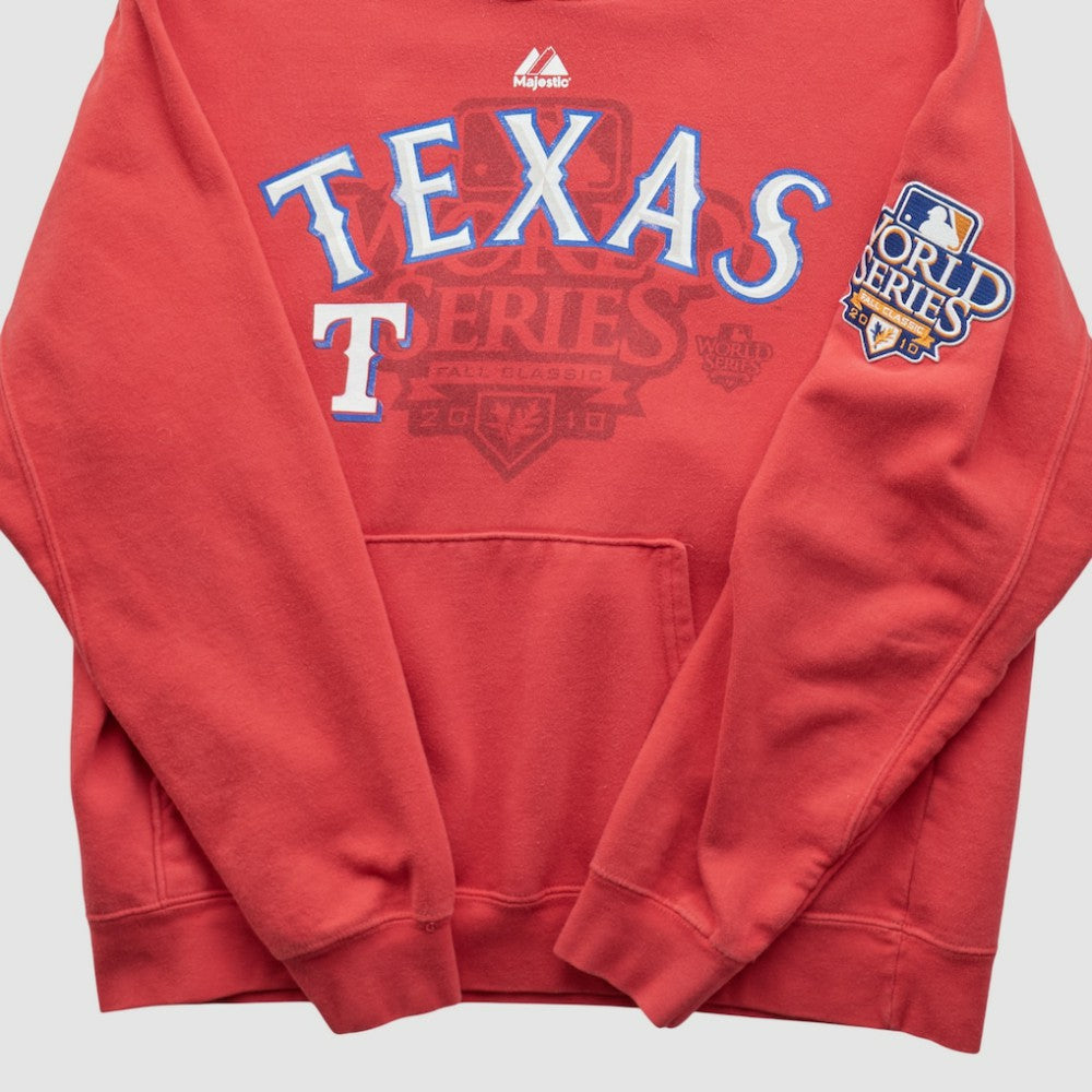 World Series Majestic 2010 Hooded Pullover Sweatshirt - Red - Vintage - Fanatics on Sale