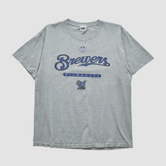 Milwaukee Brewers Lee Sport 2000s T-shirt - Heather Gray - Vintage - Fanatics on Sale