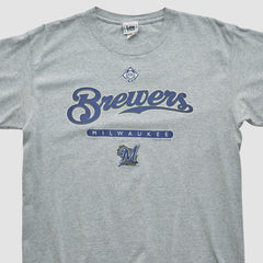 Milwaukee Brewers Lee Sport 2000s T-shirt - Heather Gray - Vintage - Fanatics on Sale