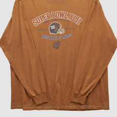 Fanatics Super Bowl XLII 2008 Long Sleeve T-shirt Clay Vintage