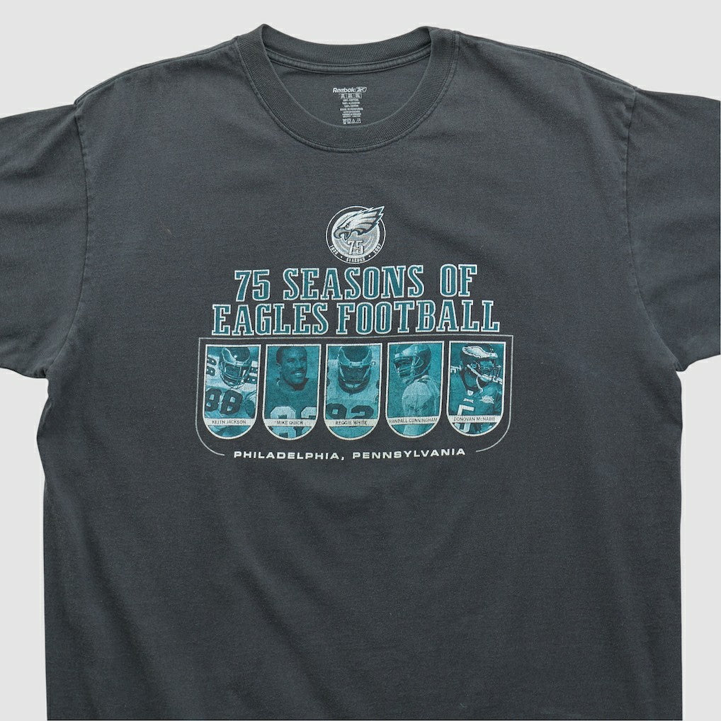 Fanatics Philadelphia Eagles Reebok 2007 T-shirt Black Vintage
