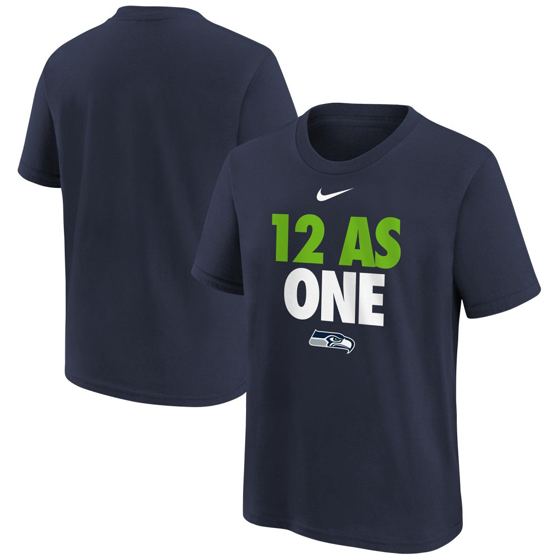 Nike Seattle Seahawks Youth 12 As One T-Shirt College Navy