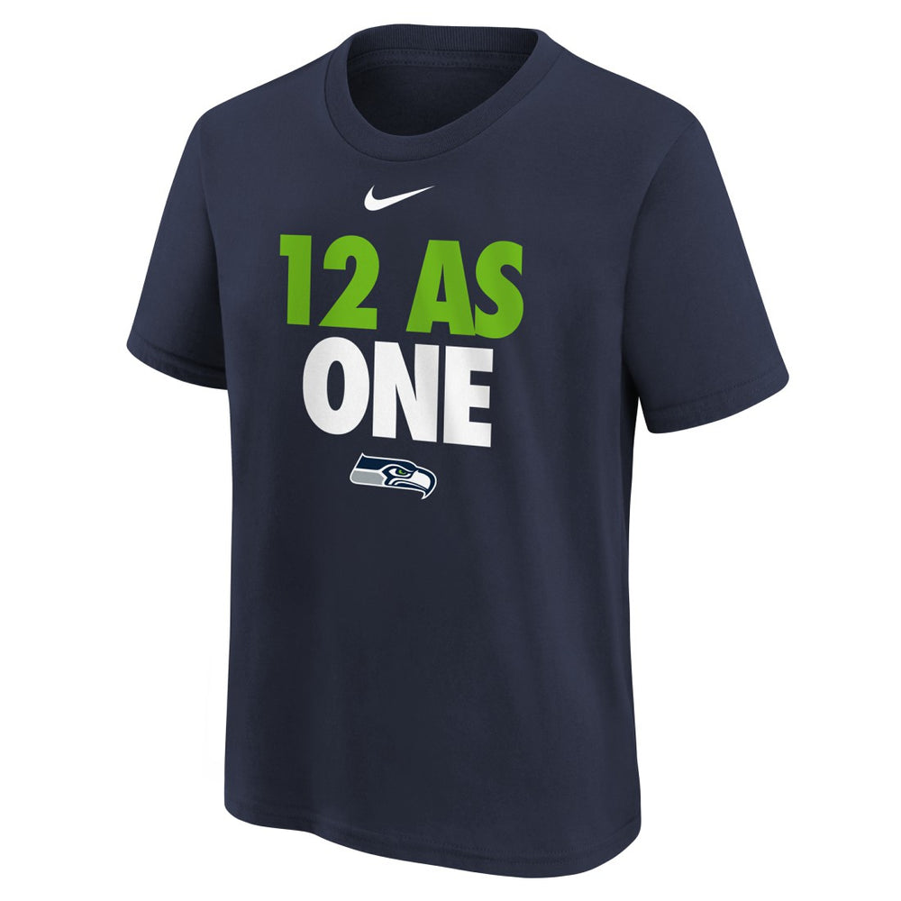 Nike Seattle Seahawks Youth 12 As One T-Shirt College Navy