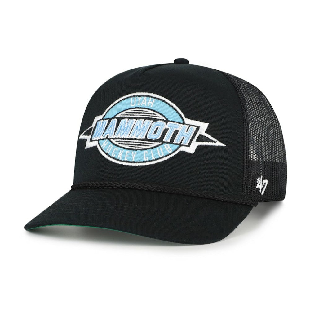 Utah Mammoth '47 Frame Out Mesh Rope Hitch Adjustable Hat - Black - NHL 203892435
