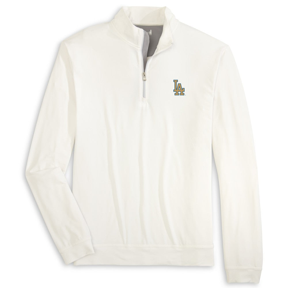 Los Angeles Dodgers johnnie-O 2026 Gold Collection Motion Quarter-Zip Pullover - White - MLB on Sale