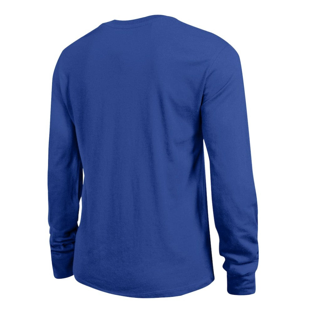 Vancouver Canucks Champion Women's Wordmark Lockup Long Sleeve T-Shirt - Royal - NHL 203898308