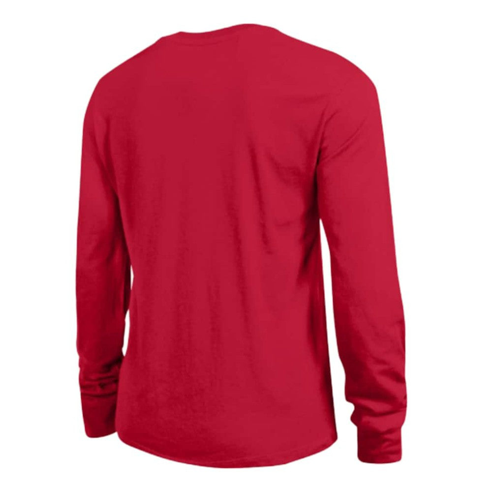 Florida Panthers Champion Women's Wordmark Lockup Long Sleeve T-Shirt - Red - NHL 203898323