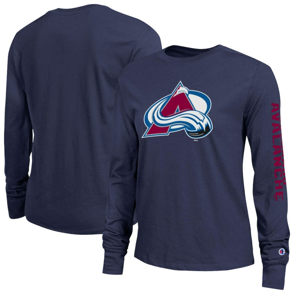 Colorado Avalanche Champion Women's 2-Hit Long Sleeve T-Shirt - Blue - NHL 203898341