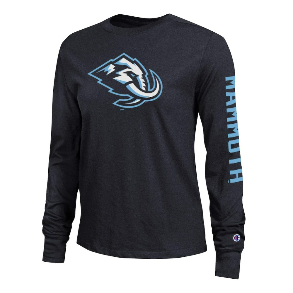 Utah Mammoth Champion Women's 2-Hit Long Sleeve T-Shirt - Black - NHL 203898344