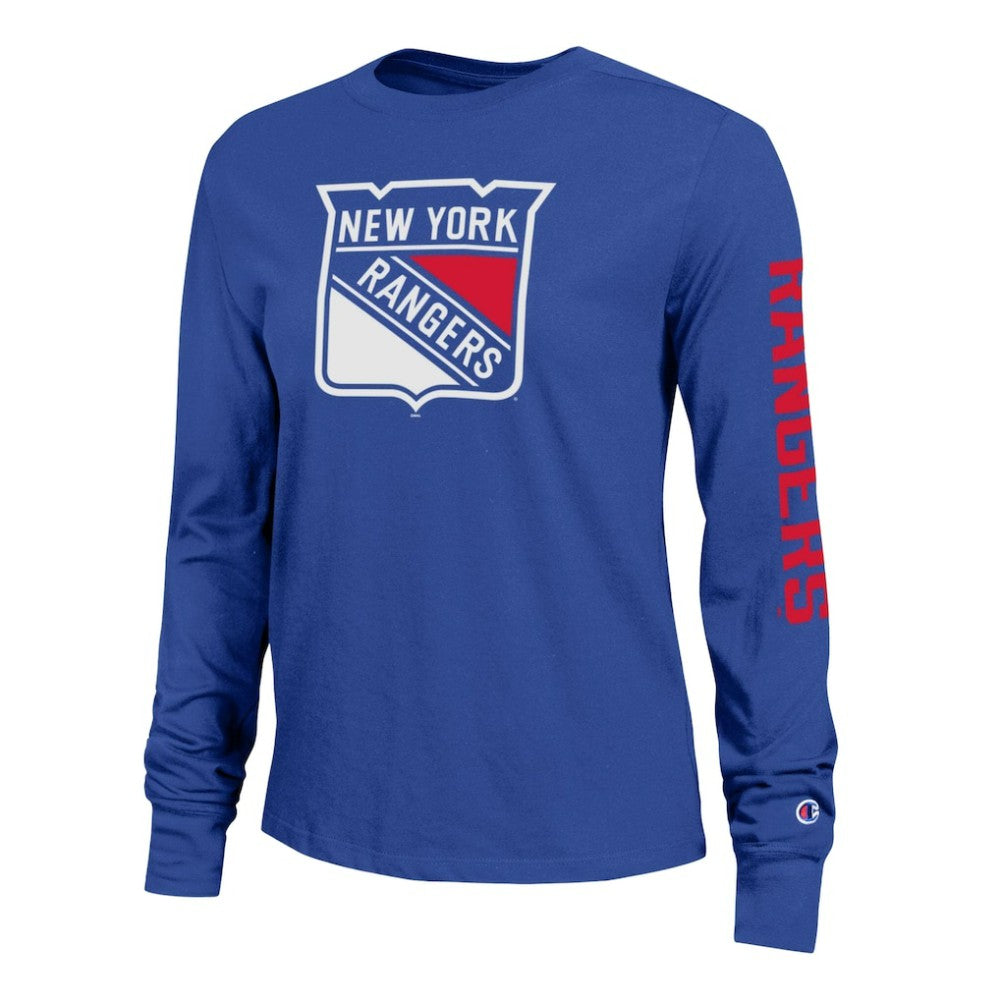 New York Rangers Champion Women's 2-Hit Long Sleeve T-Shirt - Royal - NHL 203898346