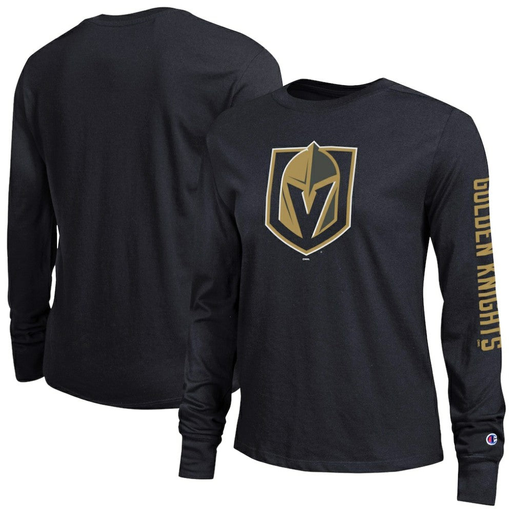 Vegas Golden Knights Champion Women's 2-Hit Long Sleeve T-Shirt - Black - NHL 203898348