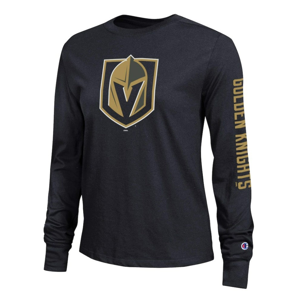 Vegas Golden Knights Champion Women's 2-Hit Long Sleeve T-Shirt - Black - NHL 203898348