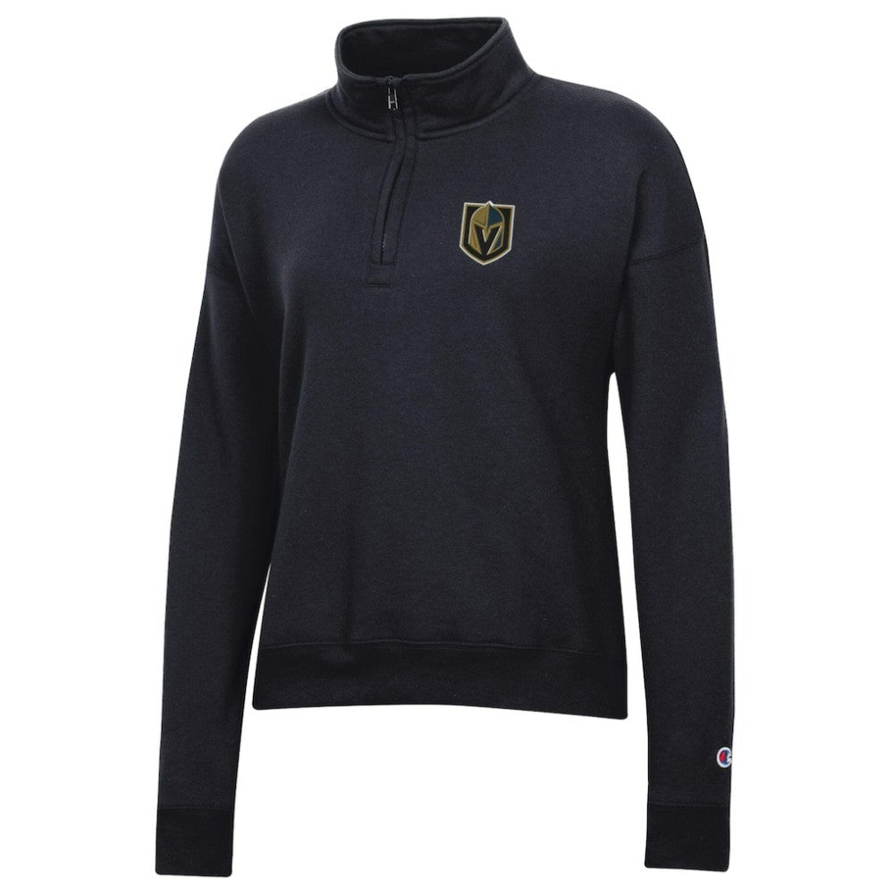 Vegas Golden Knights Champion Women's Powerblend Quarter-Zip Sweatshirt - Black - NHL 203898379