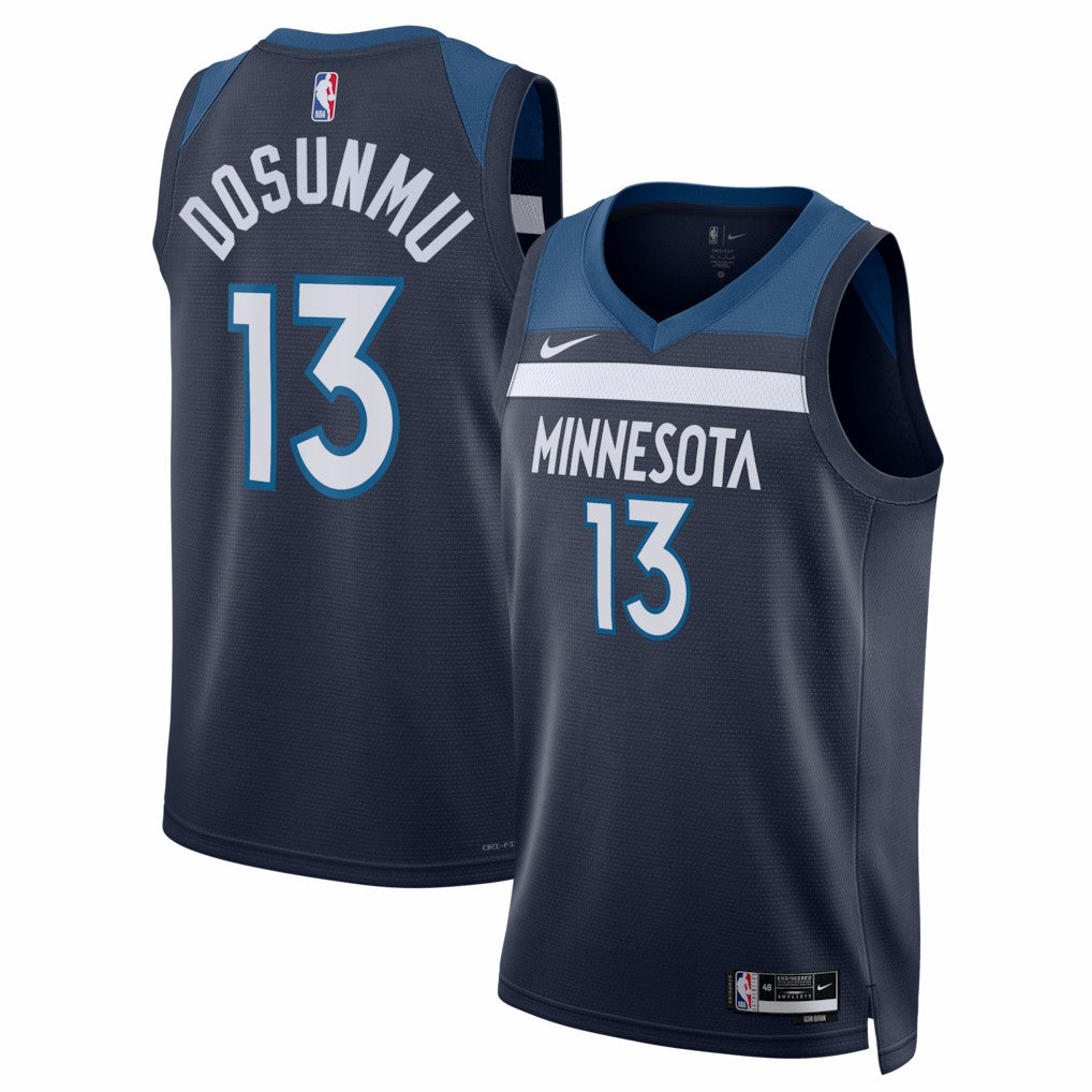 Ayo Dosunmu Minnesota Timberwolves Unisex Swingman Jersey Icon Edition Navy | Nike US