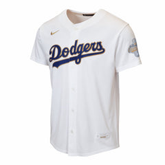 Los Angeles Dodgers Nike Youth 2026 Gold Collection Home Replica Jersey - White - Nike on Sale