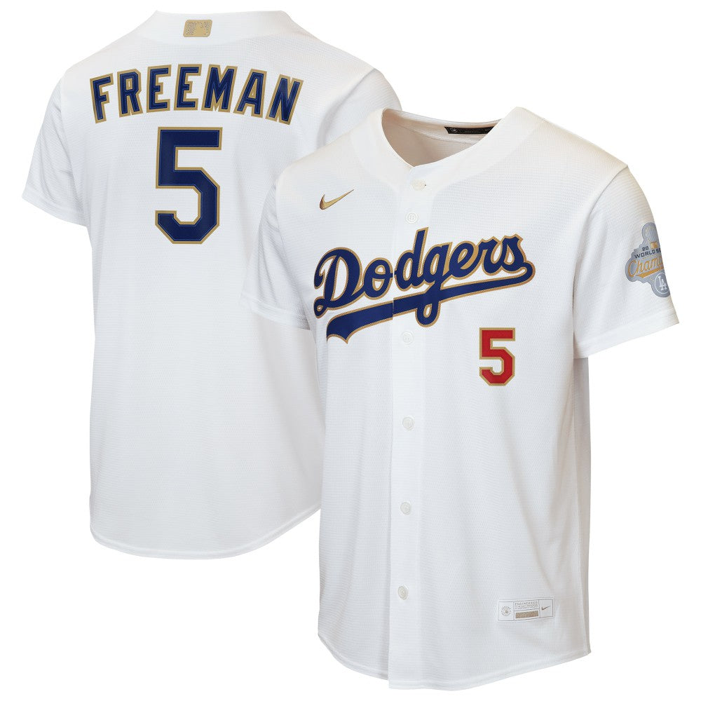 Freddie Freeman Los Angeles Dodgers Nike Youth 2026 Gold Collection Home Replica Jersey - White - Nike Online